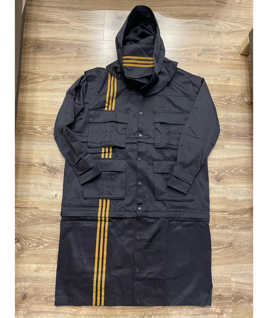 ADIDAS Черное хлопковое пальто, фото 6