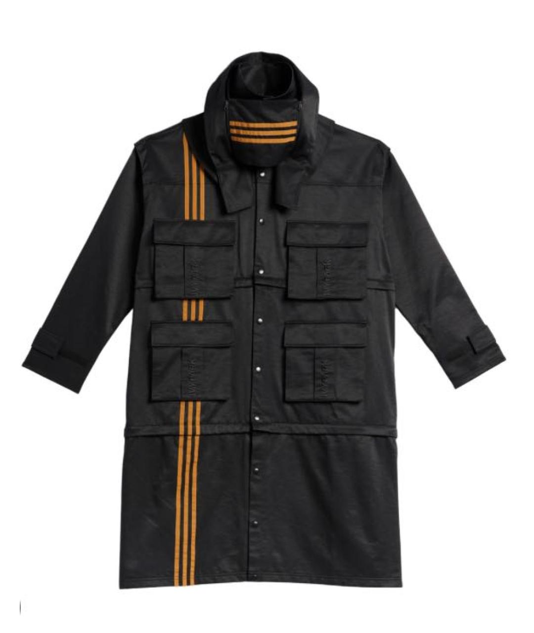 ADIDAS Черное хлопковое пальто, фото 1