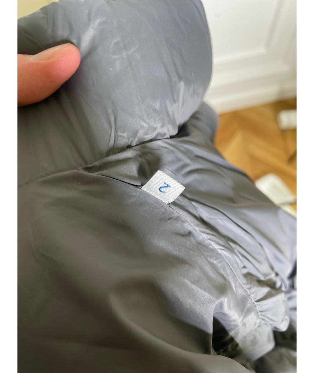 MONCLER Серый шерстяной пуховик, фото 7