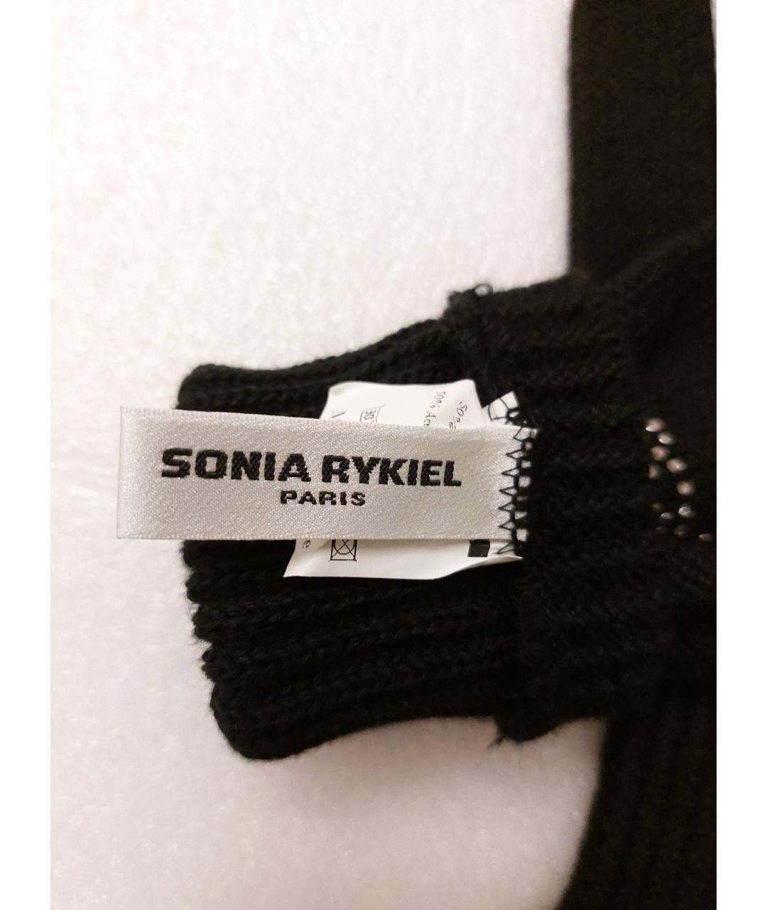 SONIA RYKIEL Черные перчатки, фото 3