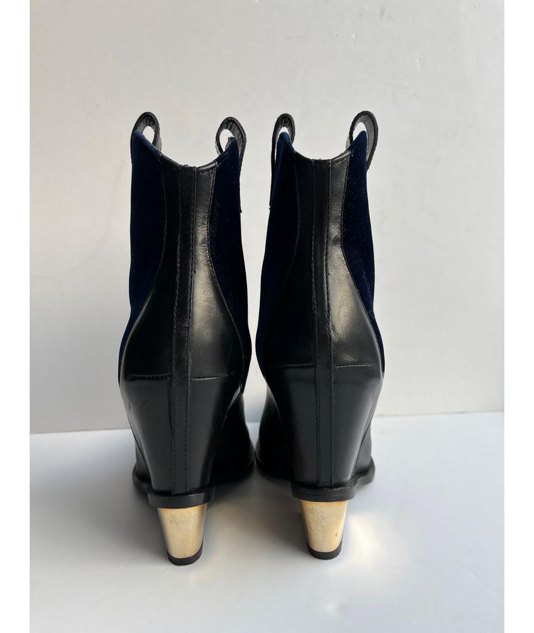 GIUSEPPE ZANOTTI DESIGN Черные кожаные ботильоны, фото 3