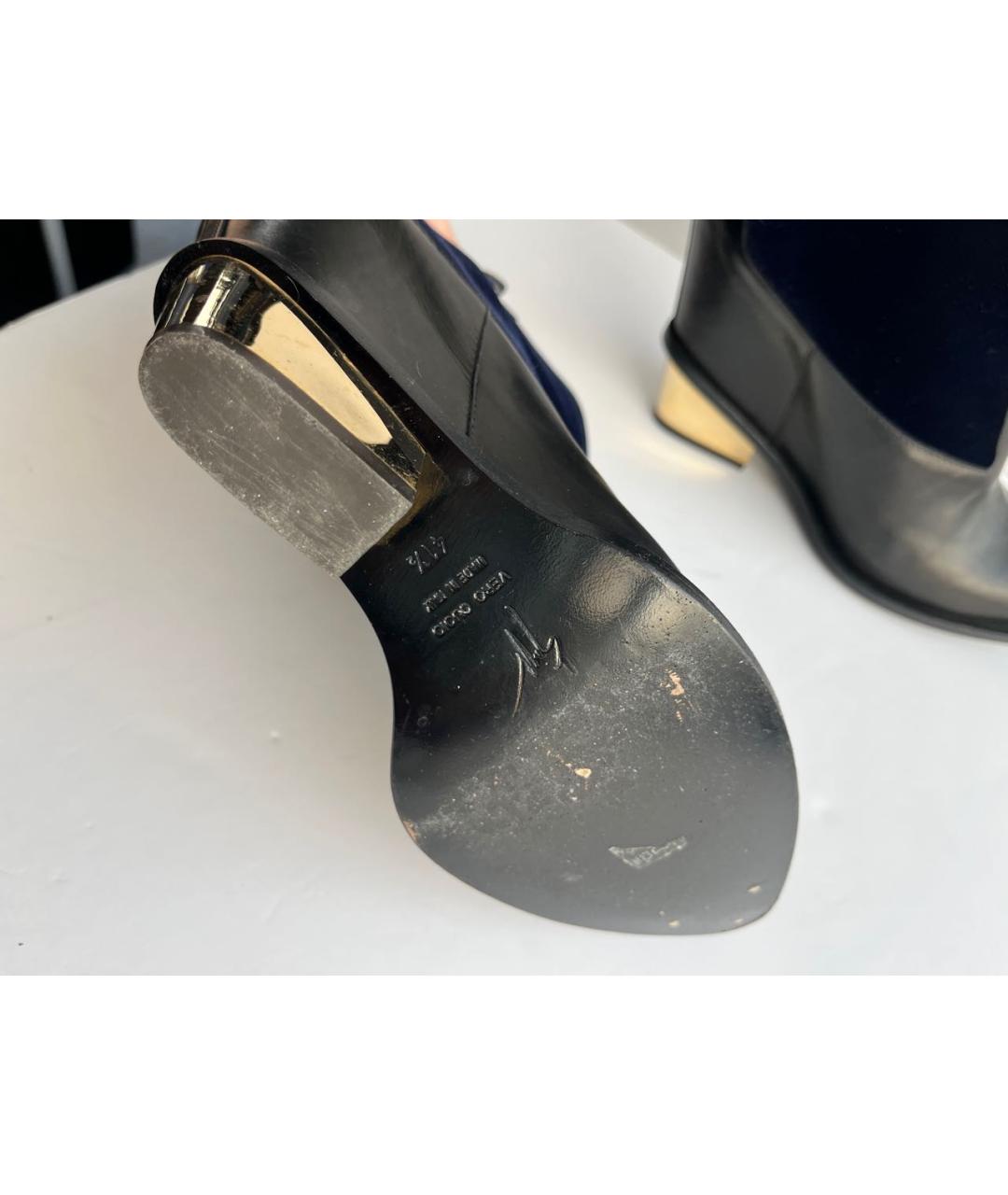 GIUSEPPE ZANOTTI DESIGN Черные кожаные ботильоны, фото 4