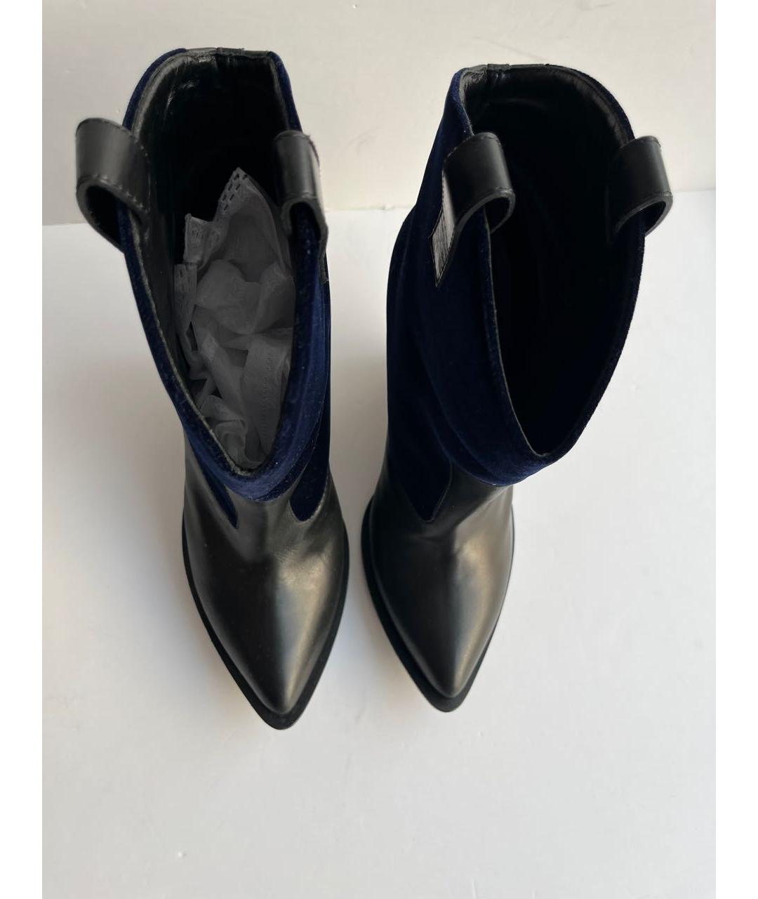GIUSEPPE ZANOTTI DESIGN Черные кожаные ботильоны, фото 2