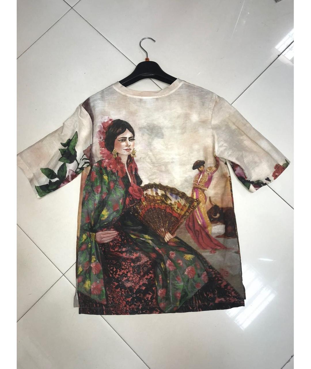 DOLCE&GABBANA Мульти хлопковая блузы, фото 2