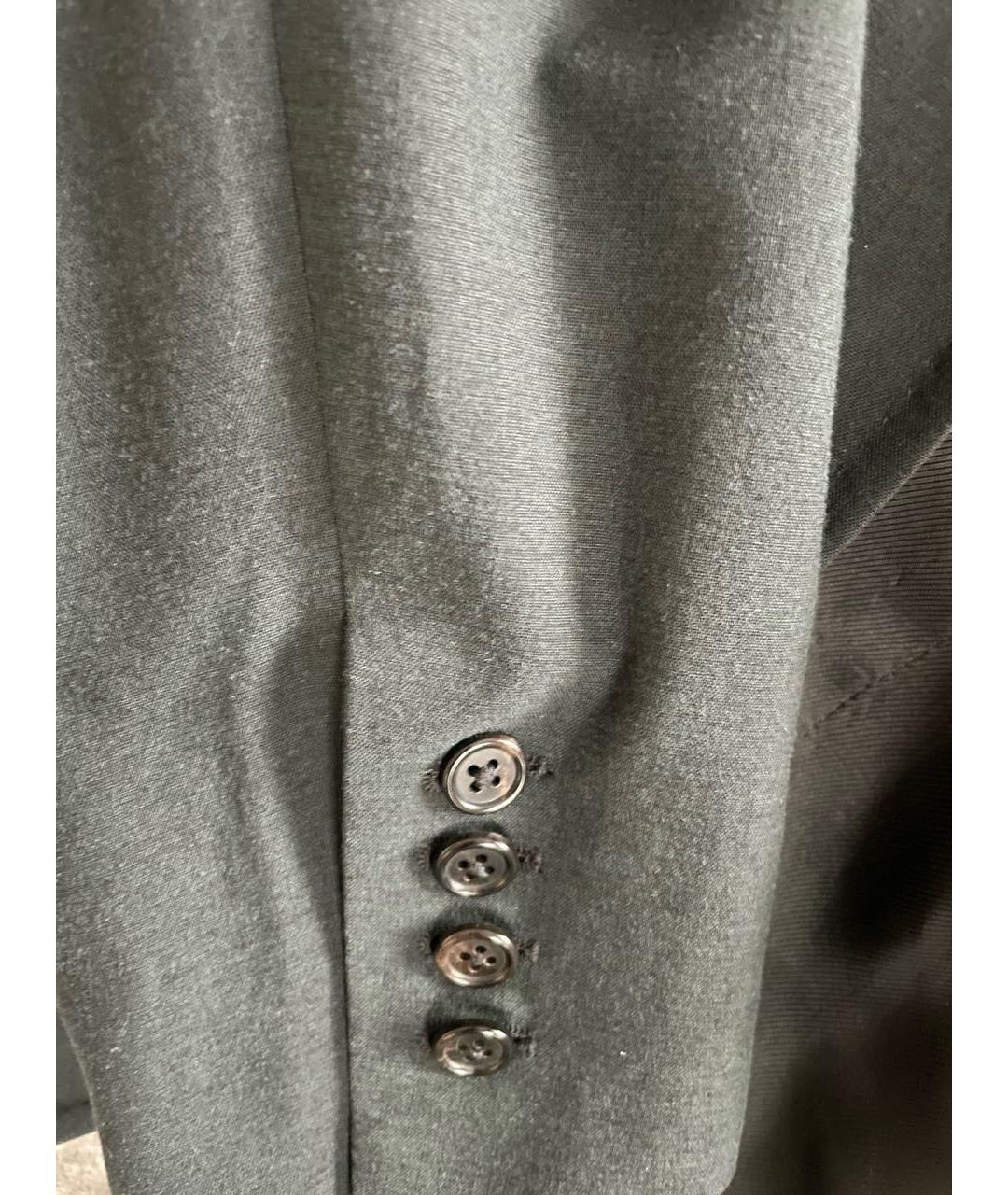 ANN DEMEULEMEESTER Черный хлопковый пиджак, фото 4