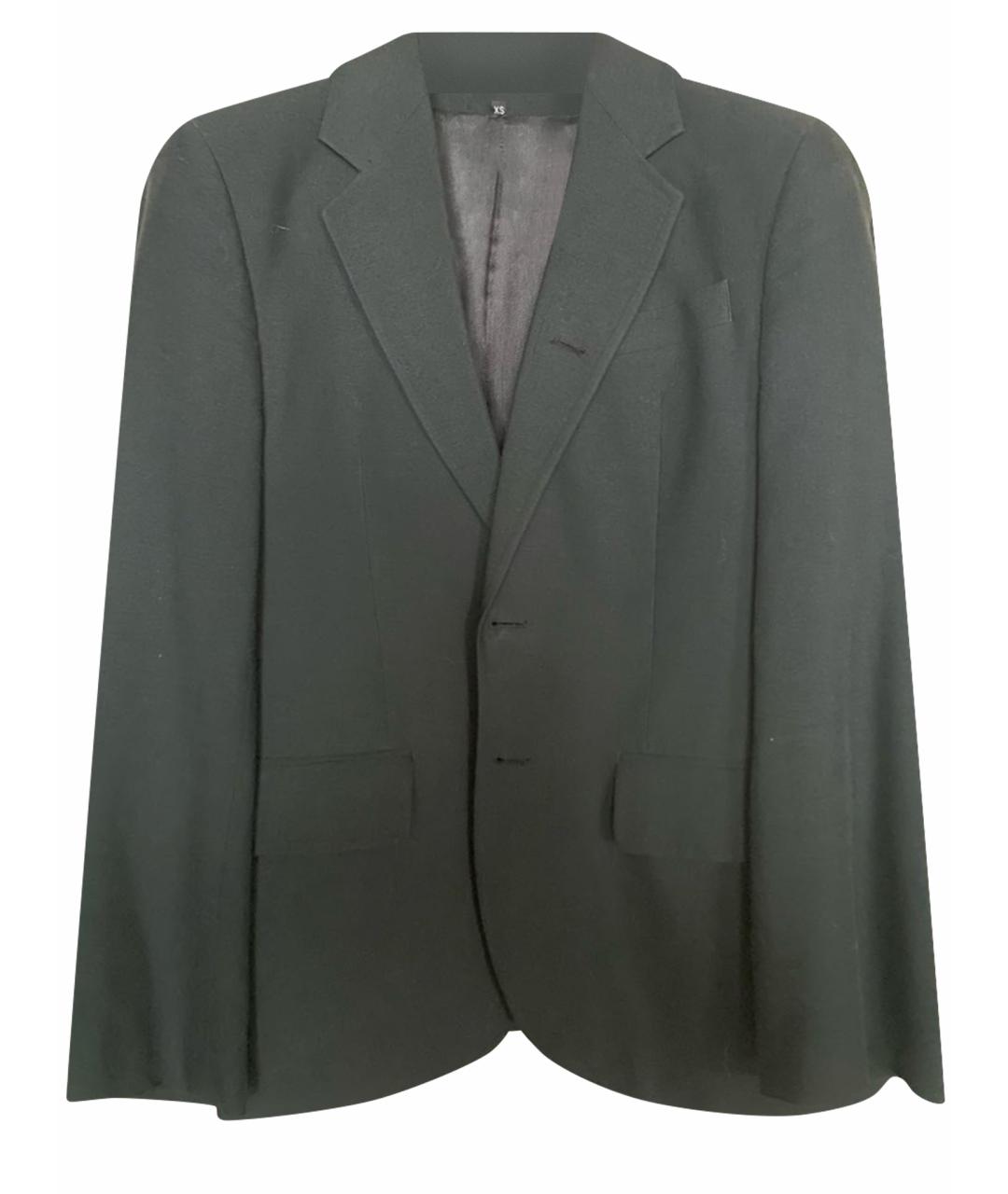 ANN DEMEULEMEESTER Черный хлопковый пиджак, фото 1