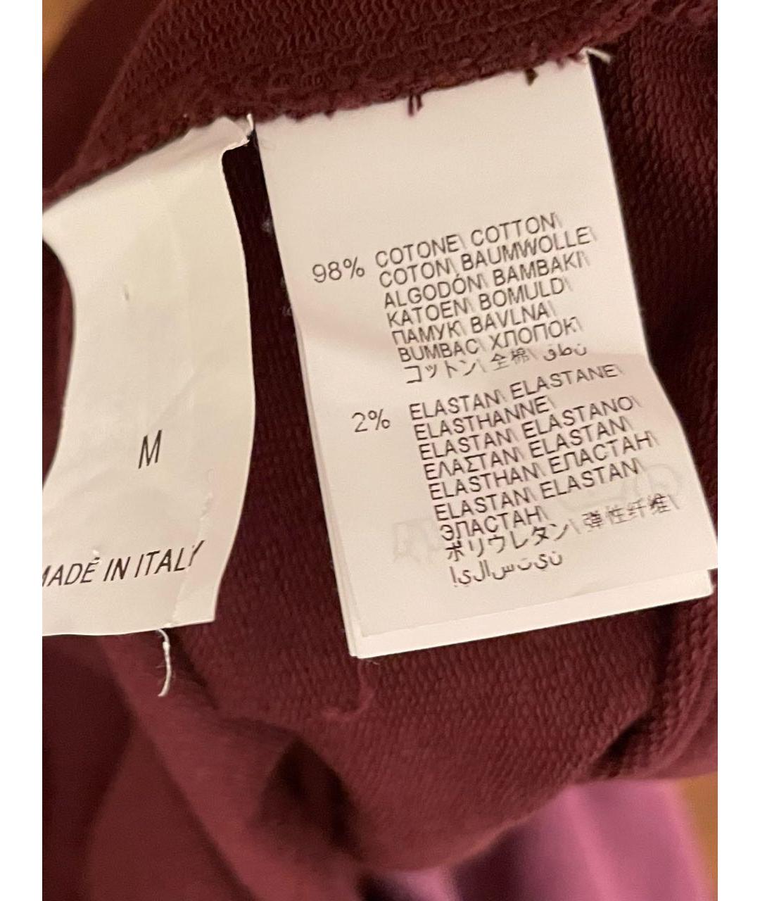 BRUNELLO CUCINELLI Бордовый хлопковый костюм с брюками, фото 7