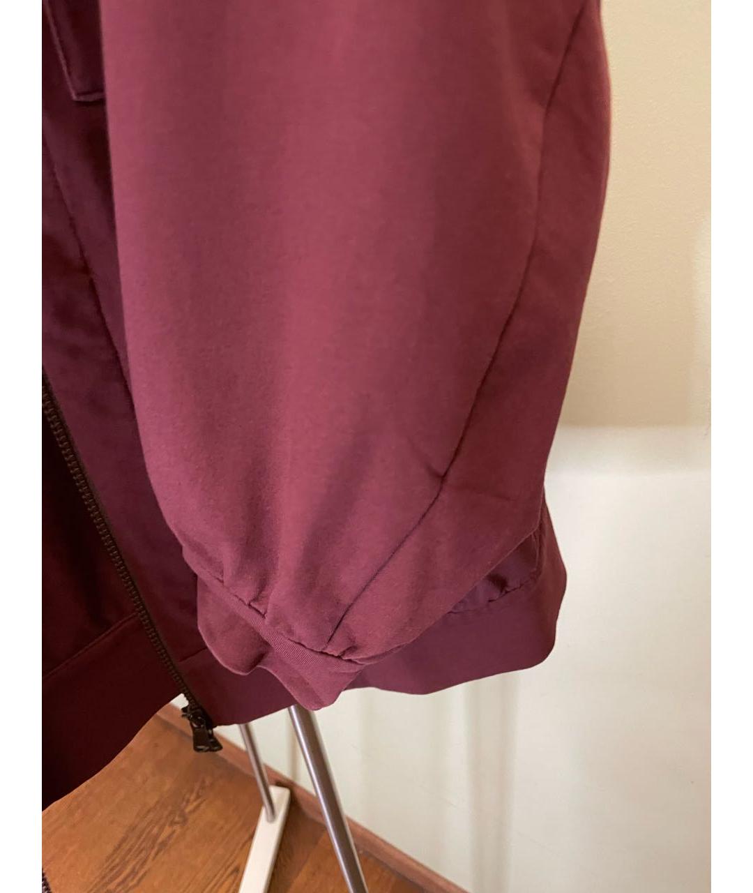 BRUNELLO CUCINELLI Бордовый хлопковый костюм с брюками, фото 8