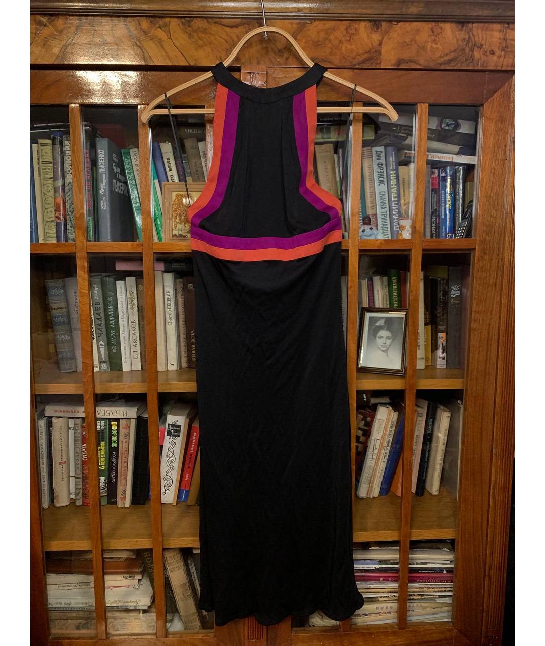 GUCCI Черное полиэстеровое повседневное платье, фото 6