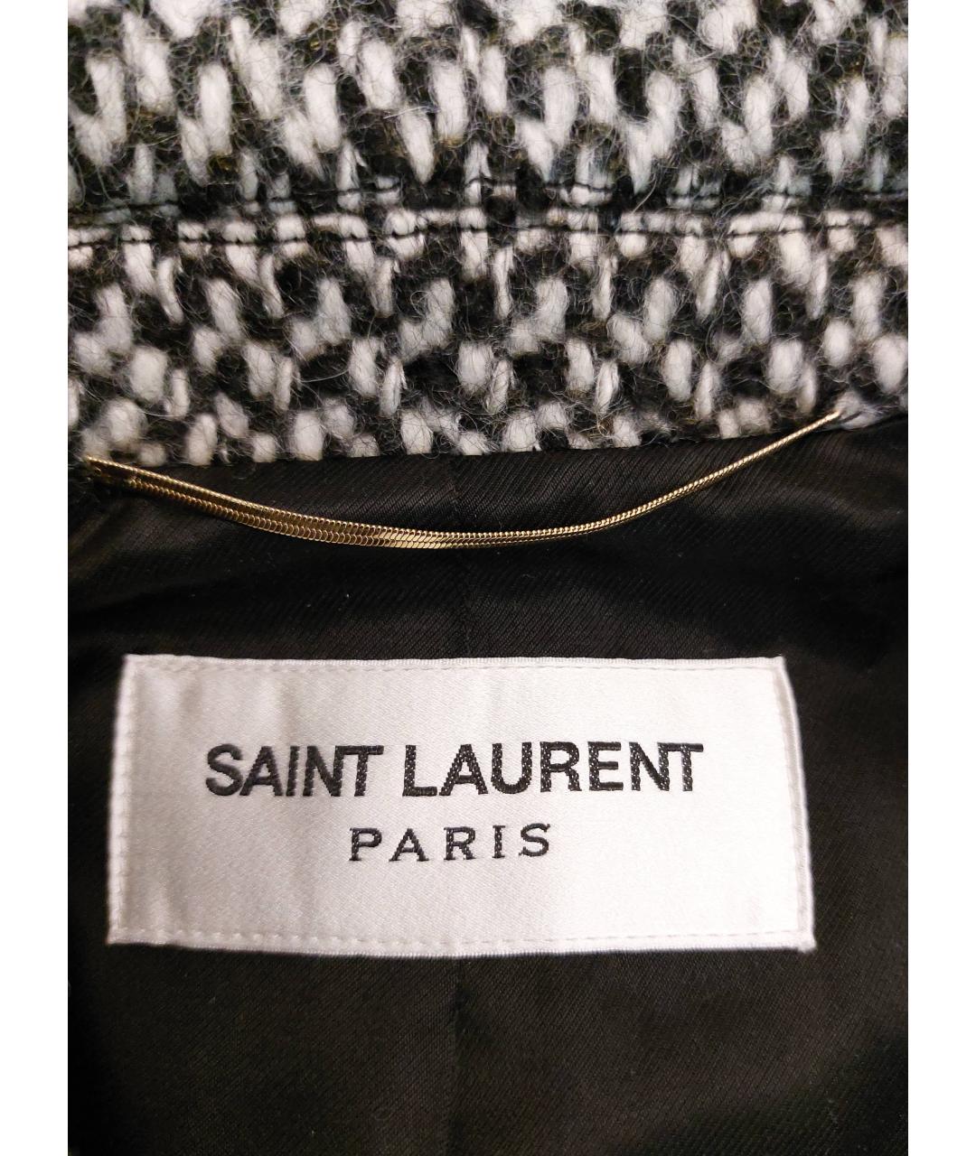 SAINT LAURENT Шерстяное пальто, фото 5