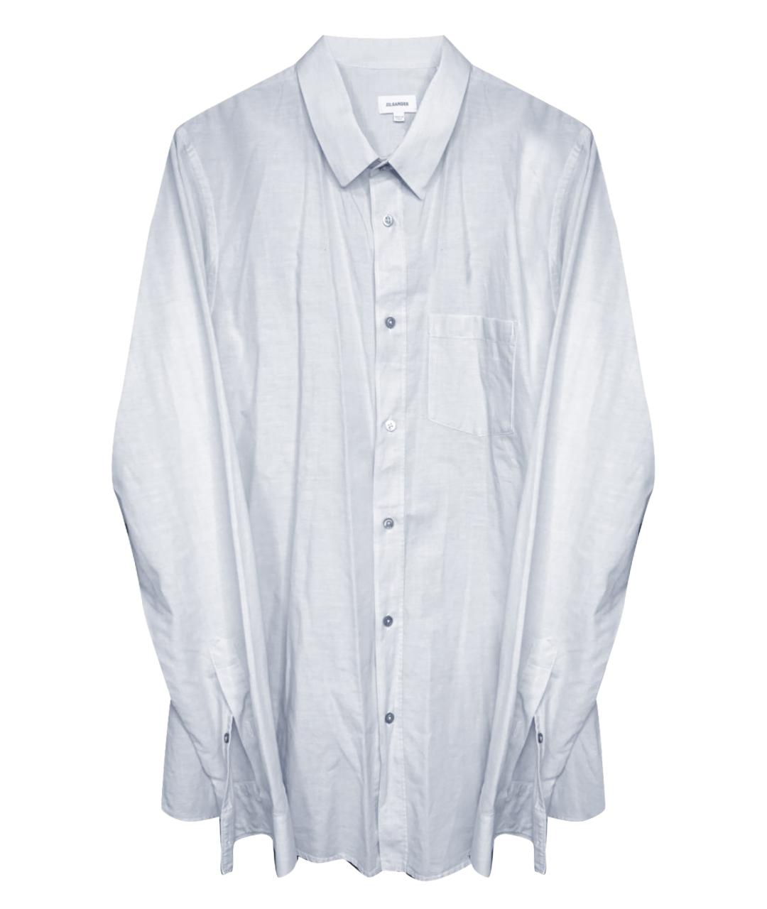 JIL SANDER Голубая хлопковая кэжуал рубашка, фото 1