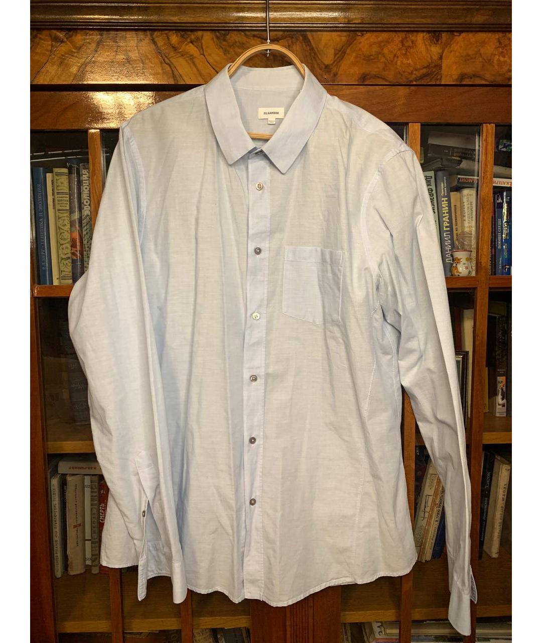 JIL SANDER Голубая хлопковая кэжуал рубашка, фото 6