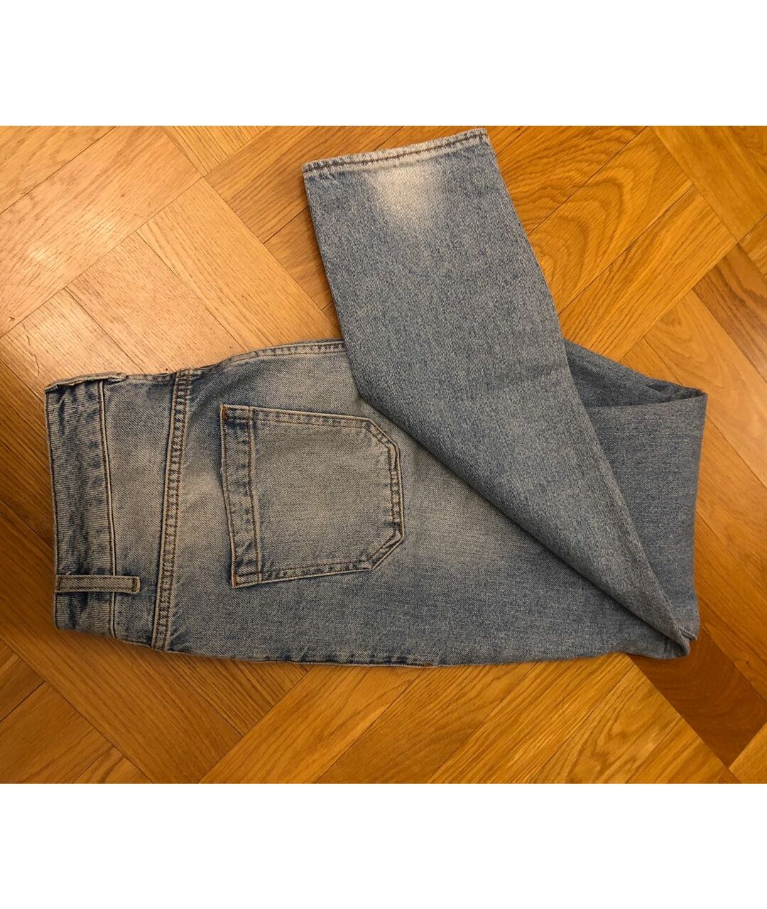 SANDRO Голубые хлопковые прямые джинсы, фото 4