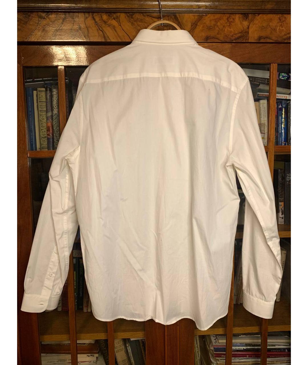 AMI ALEXANDRE MATTIUSSI Белая хлопковая классическая рубашка, фото 3