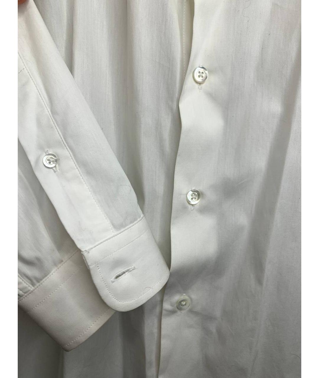 AMI ALEXANDRE MATTIUSSI Белая хлопковая классическая рубашка, фото 5