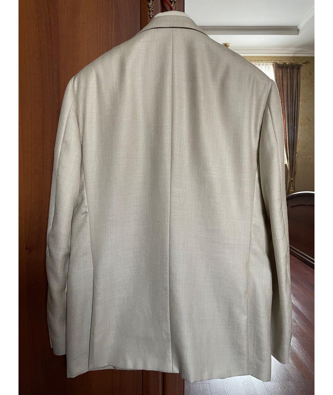 CORNELIANI Бежевый шерстяной пиджак, фото 2