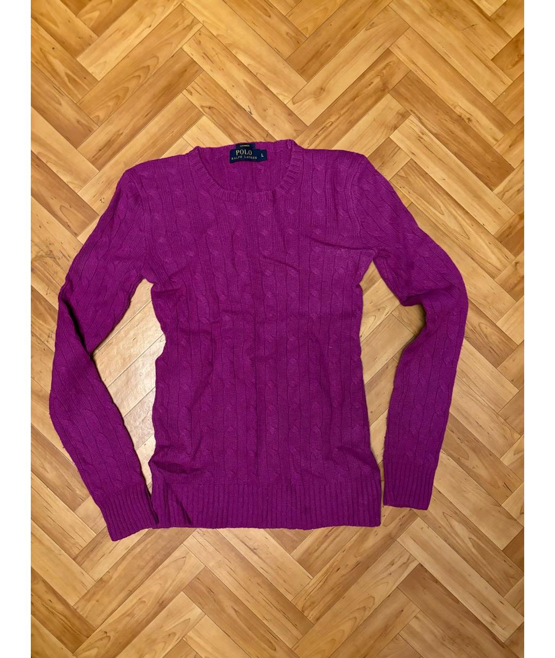 RALPH LAUREN Фуксия кашемировый джемпер / свитер, фото 4