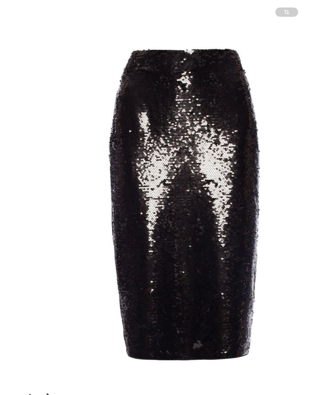 MICHAEL MICHAEL KORS Черная полиэстеровая юбка миди, фото 6