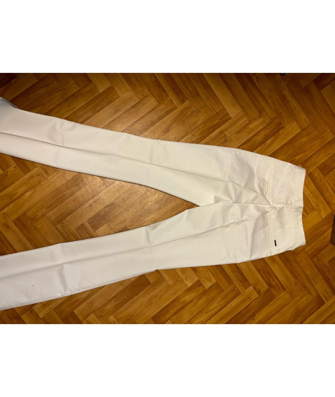 DSQUARED2 Белые деним прямые брюки, фото 2