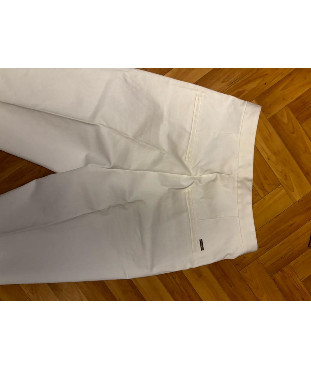 DSQUARED2 Белые деним прямые брюки, фото 3