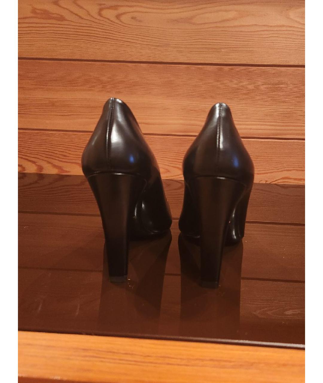 PRADA Черные кожаные туфли, фото 4