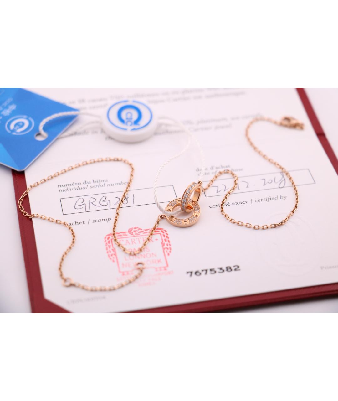 CARTIER Золотое колье из розового золота, фото 5