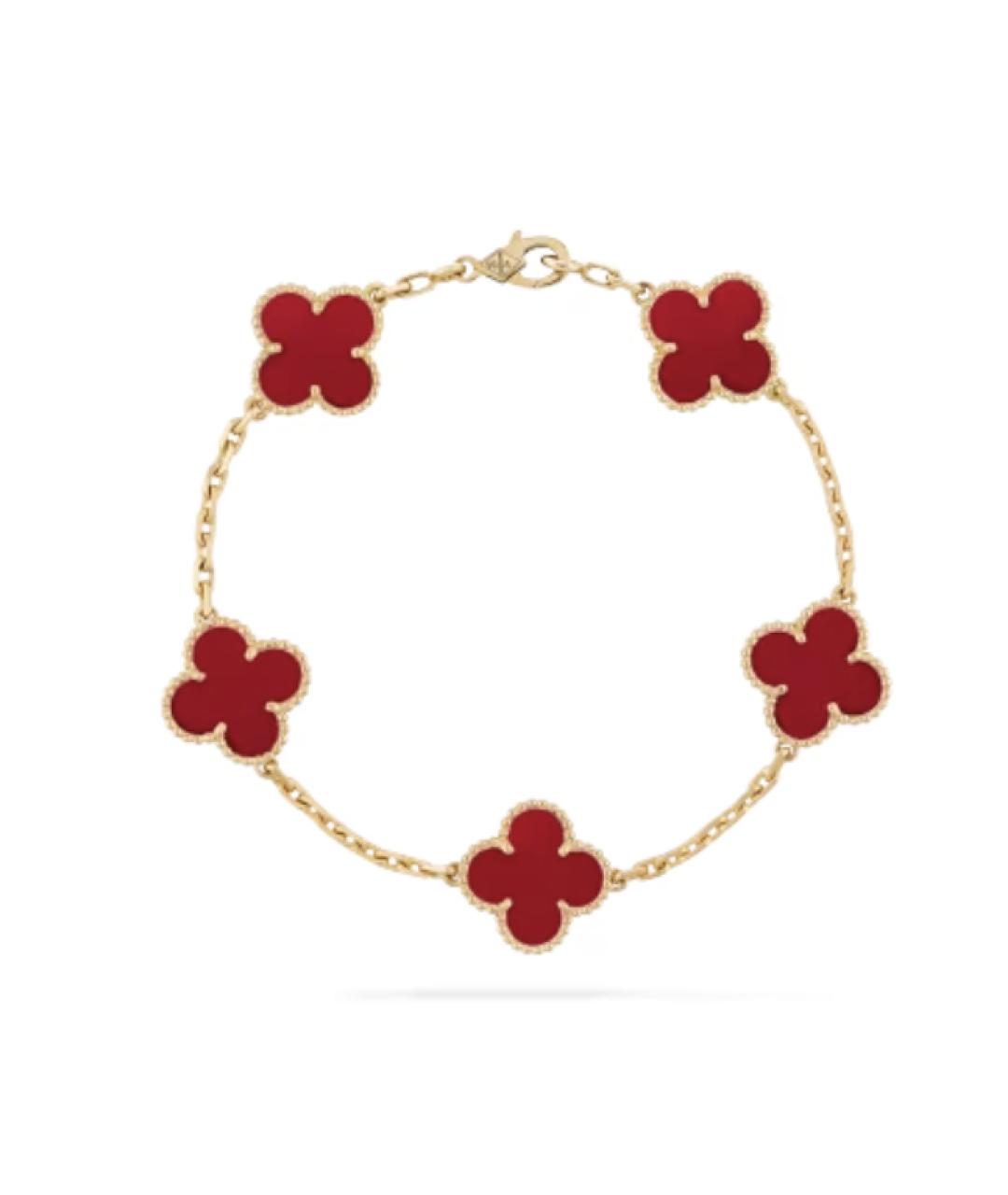 VAN CLEEF & ARPELS Бордовый браслет из розового золота, фото 9