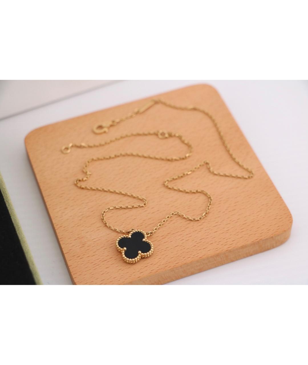 VAN CLEEF & ARPELS Черное колье из розового золота, фото 4