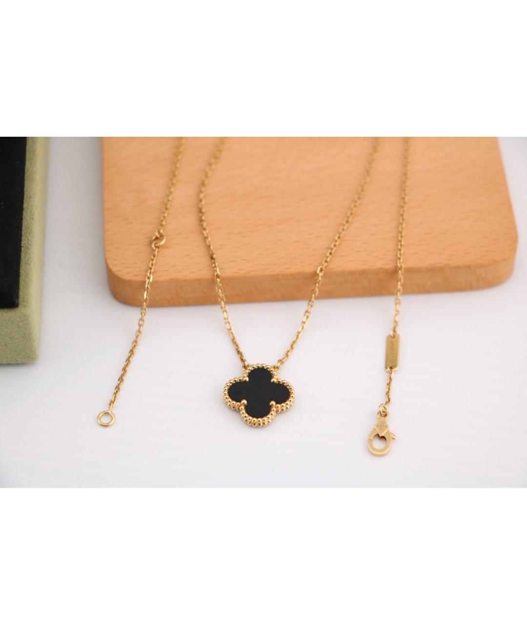 VAN CLEEF & ARPELS Черное колье из розового золота, фото 5