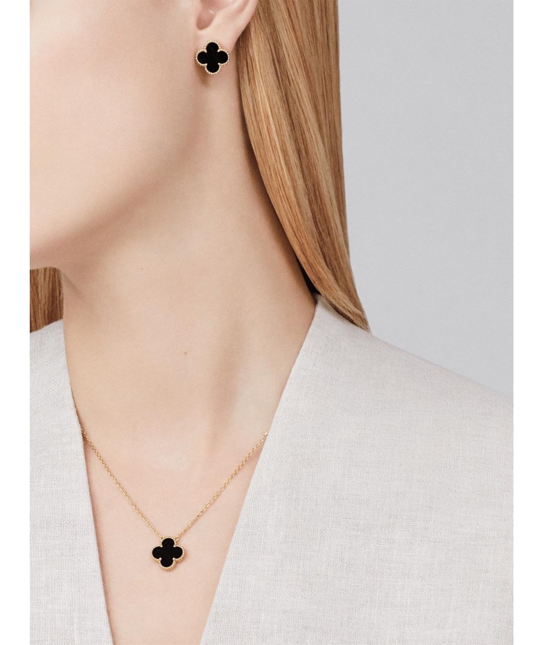 VAN CLEEF & ARPELS Черное колье из розового золота, фото 6