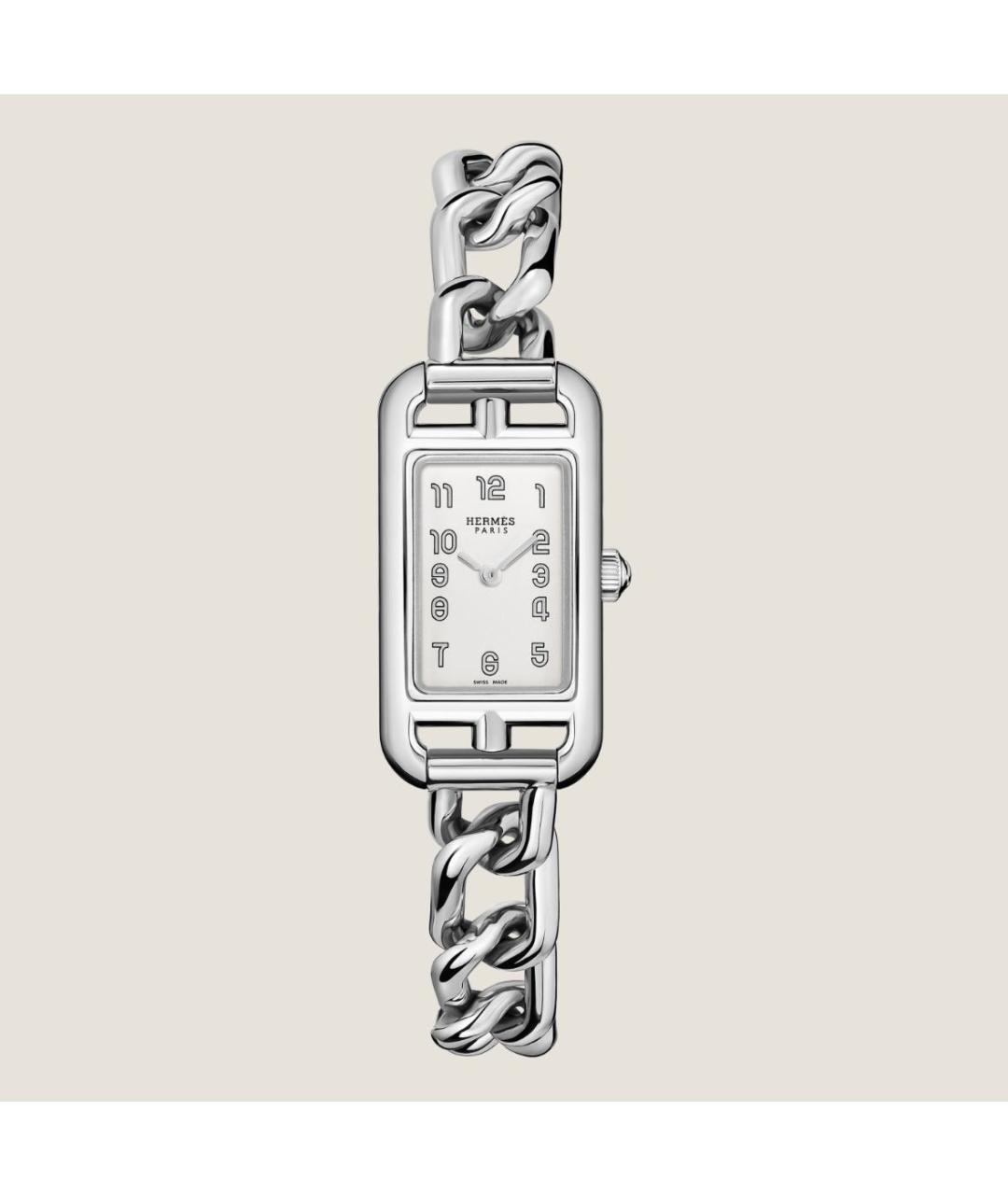 HERMES PRE-OWNED Серебряные стальные часы, фото 6
