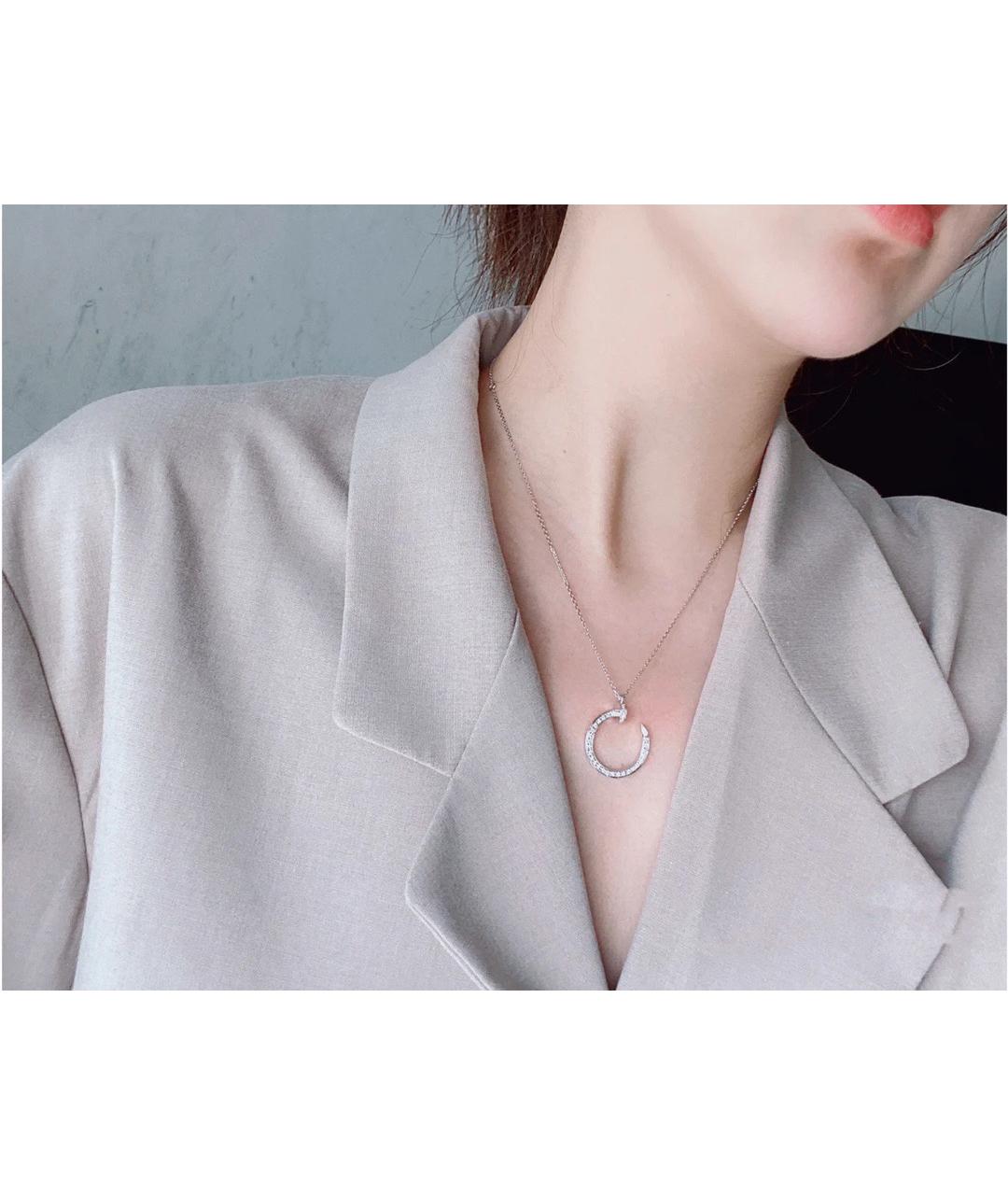 CARTIER Серебряное колье из белого золота, фото 5
