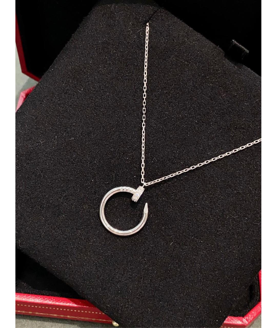 CARTIER Серебряное колье из белого золота, фото 2