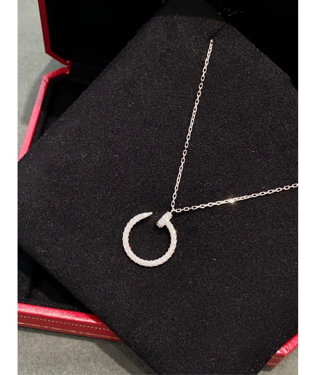 CARTIER Серебряное колье из белого золота, фото 6
