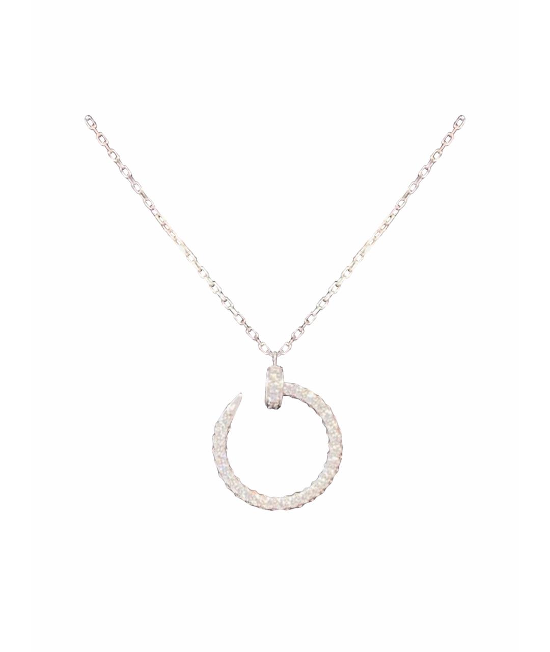 CARTIER Серебряное колье из белого золота, фото 1