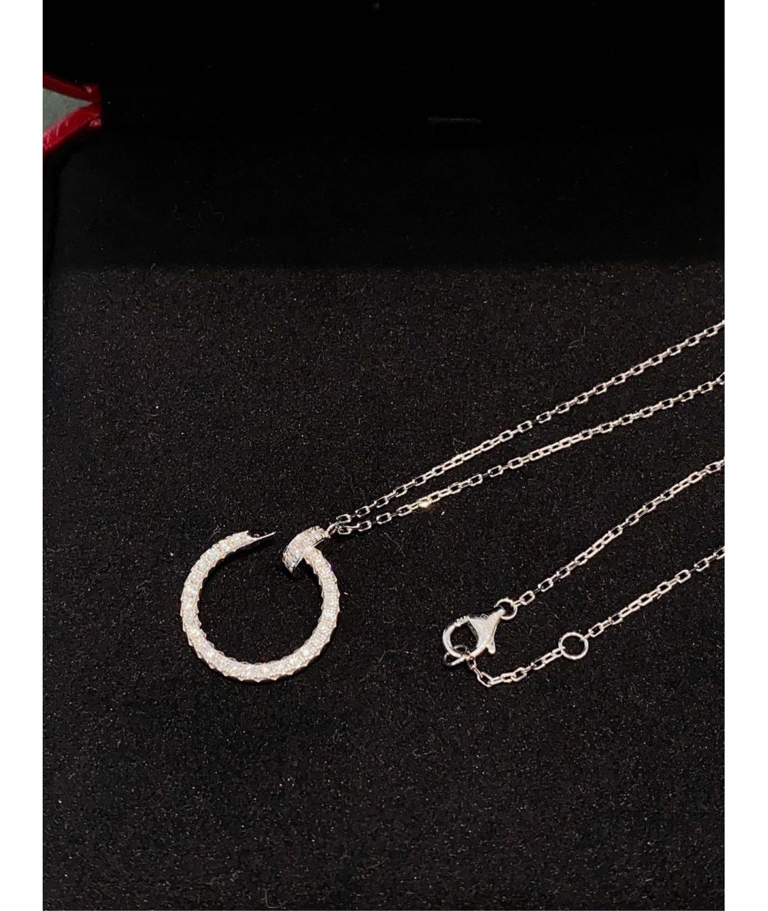 CARTIER Серебряное колье из белого золота, фото 3