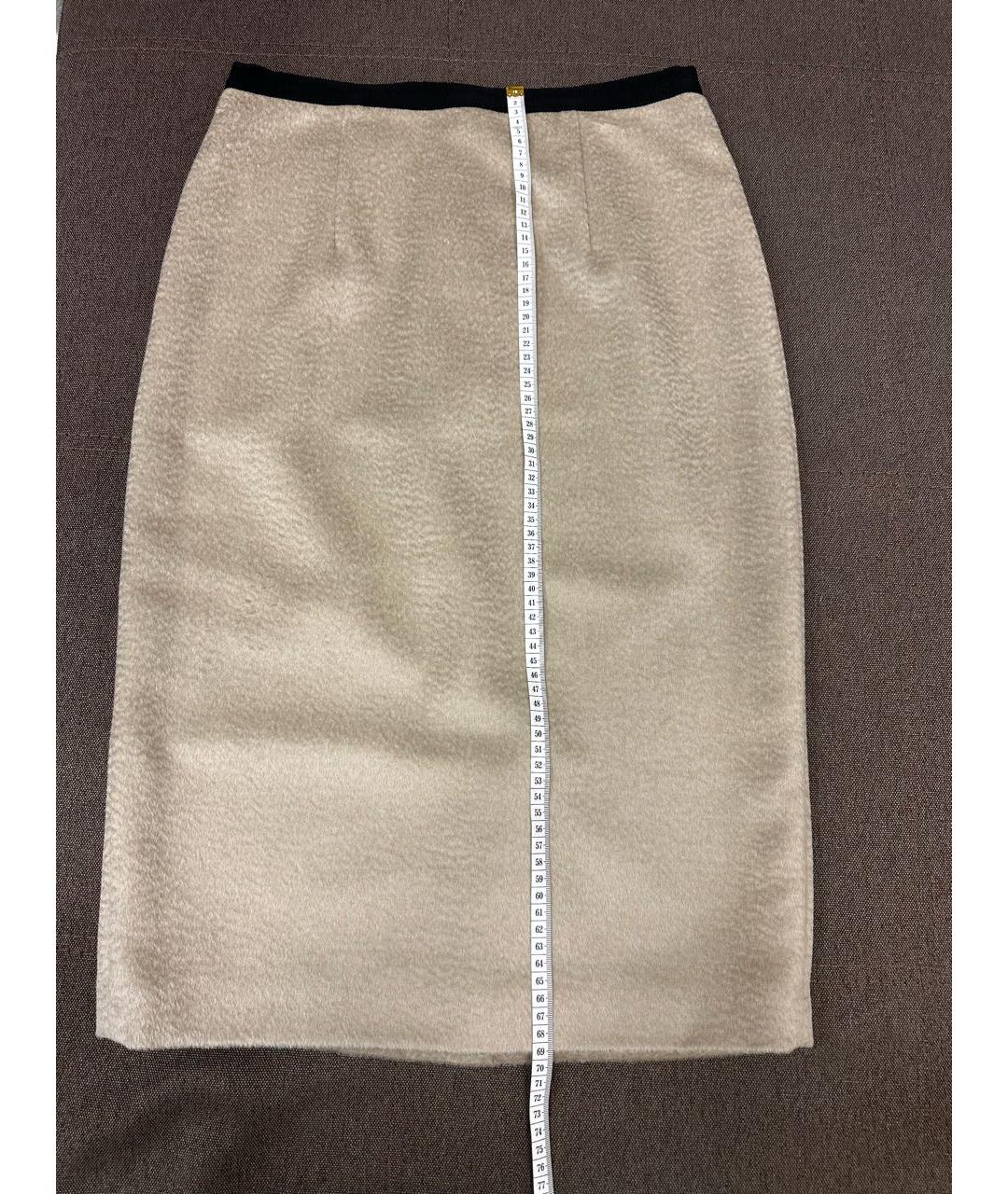 BURBERRY Вискозная юбка миди, фото 6