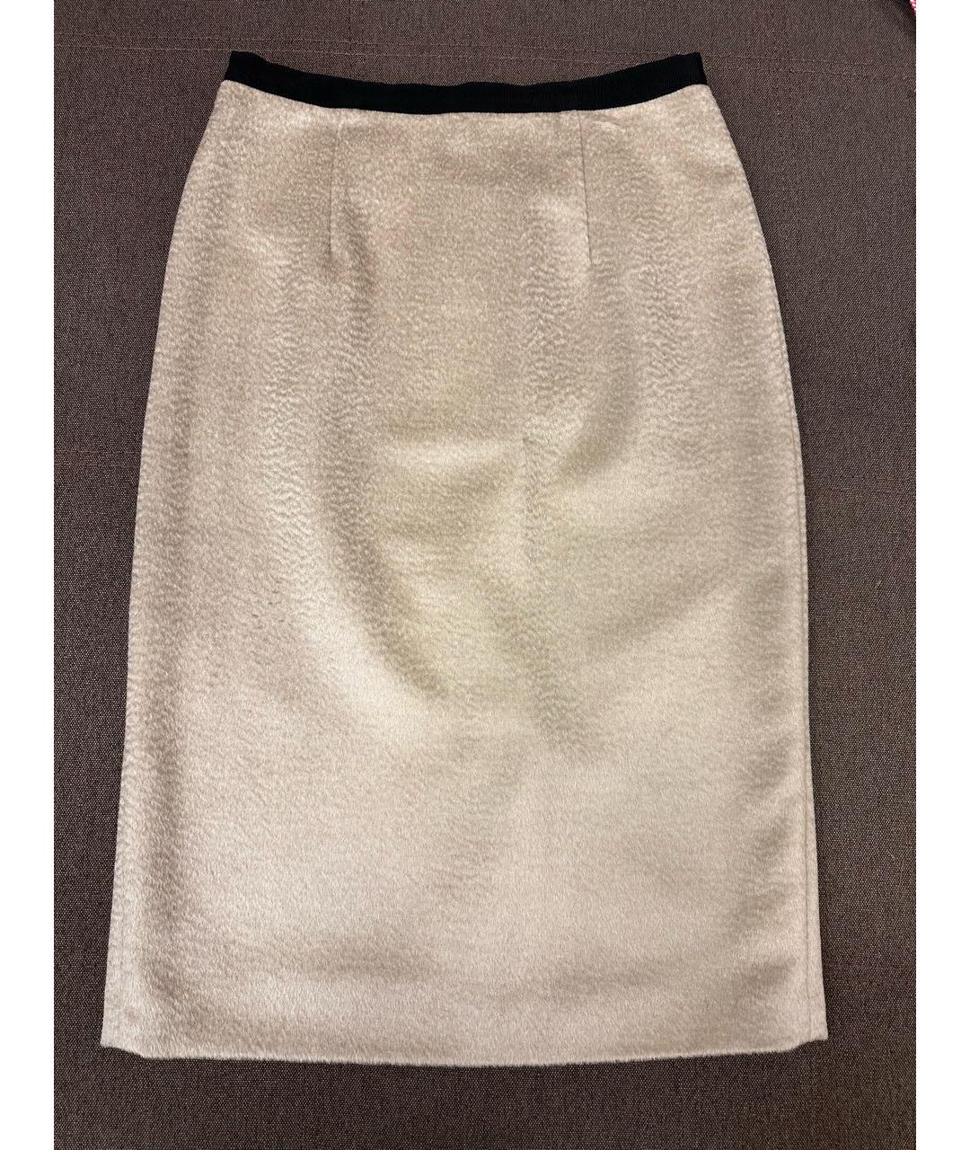 BURBERRY Вискозная юбка миди, фото 8