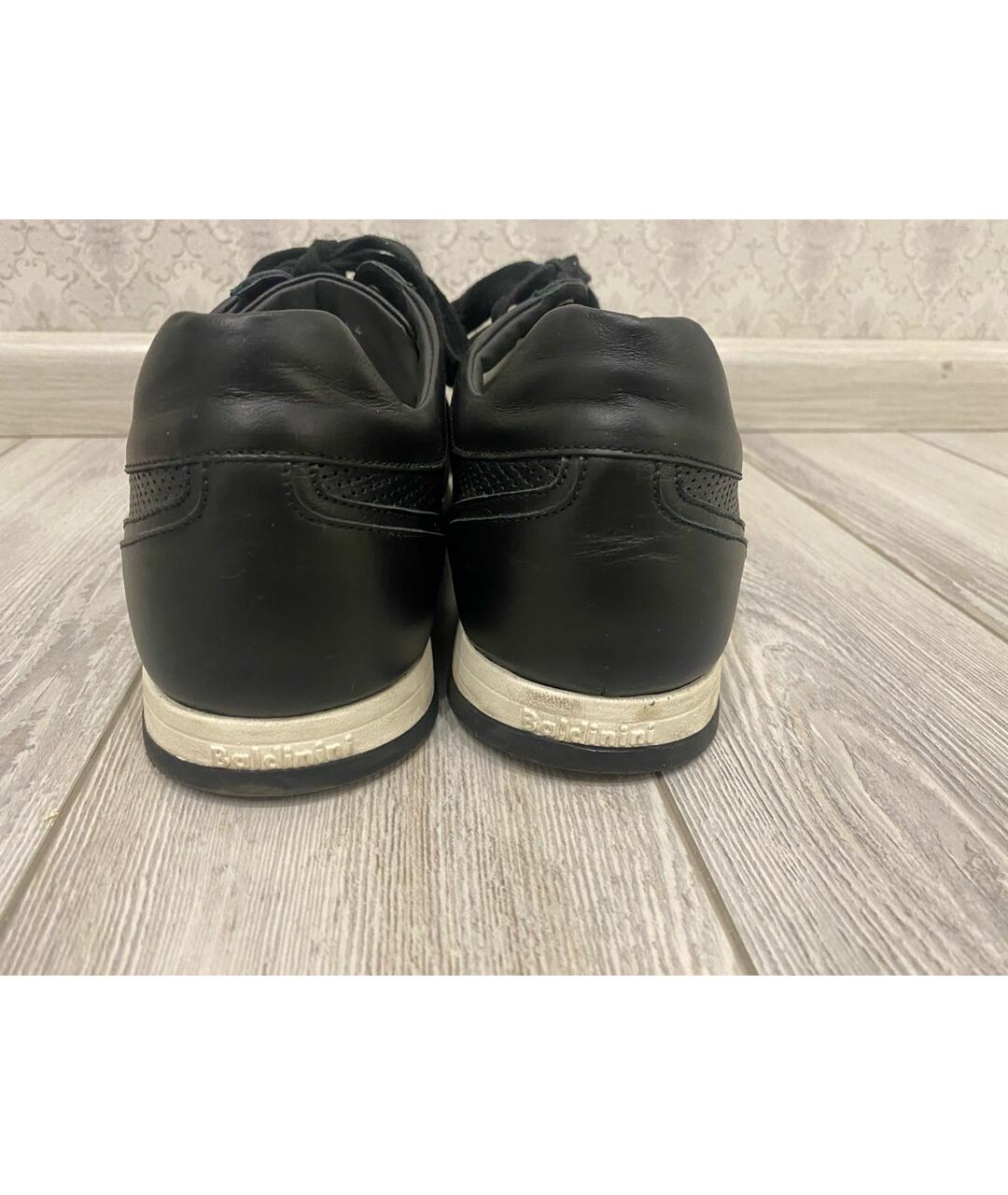BALDININI Черные низкие кроссовки / кеды, фото 2