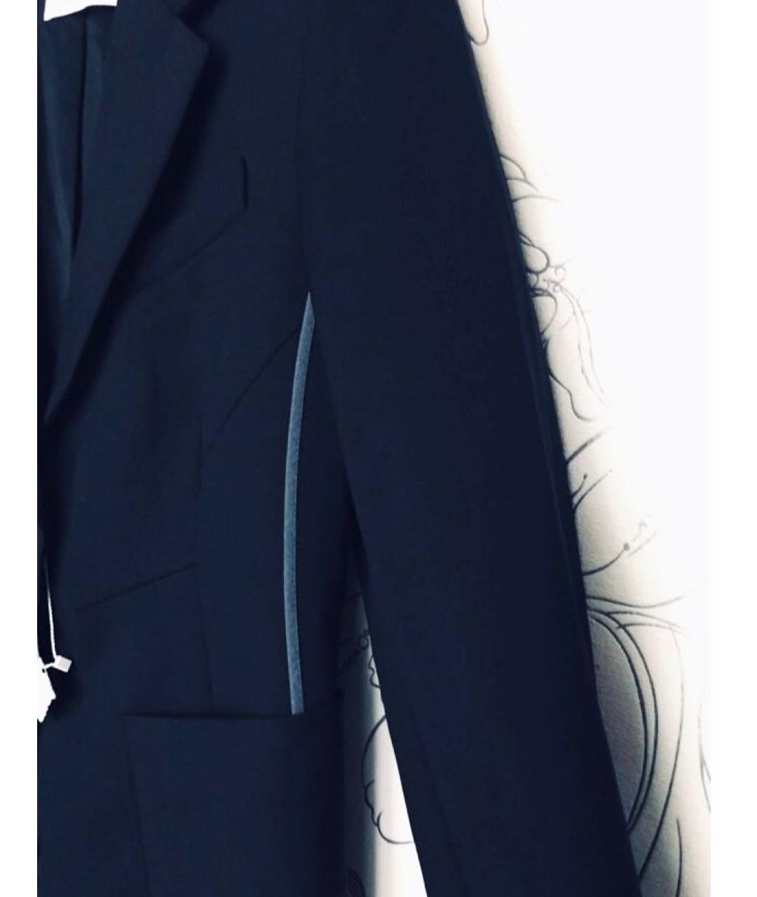 SPORTMAX Темно-синий шерстяной жакет/пиджак, фото 4