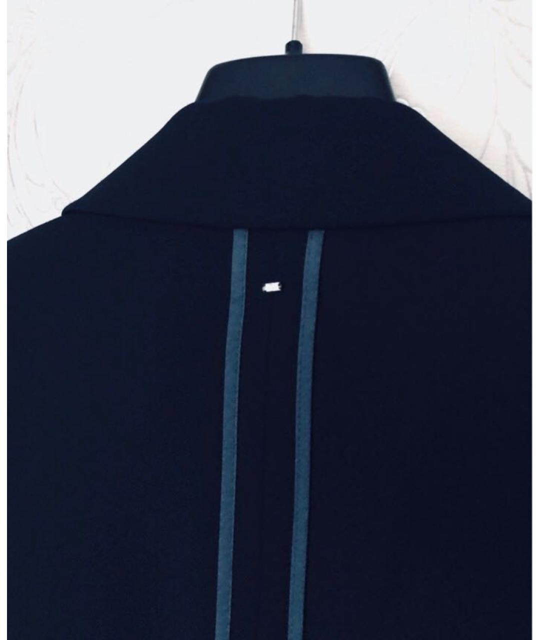 SPORTMAX Темно-синий шерстяной жакет/пиджак, фото 6