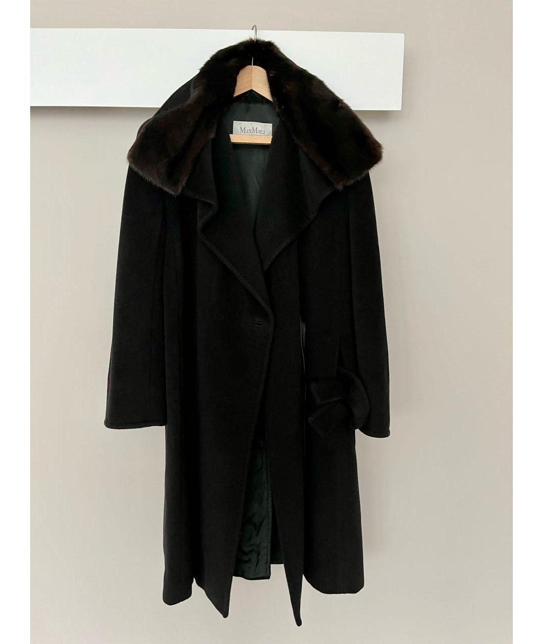 MAX MARA Черное шерстяное пальто, фото 9