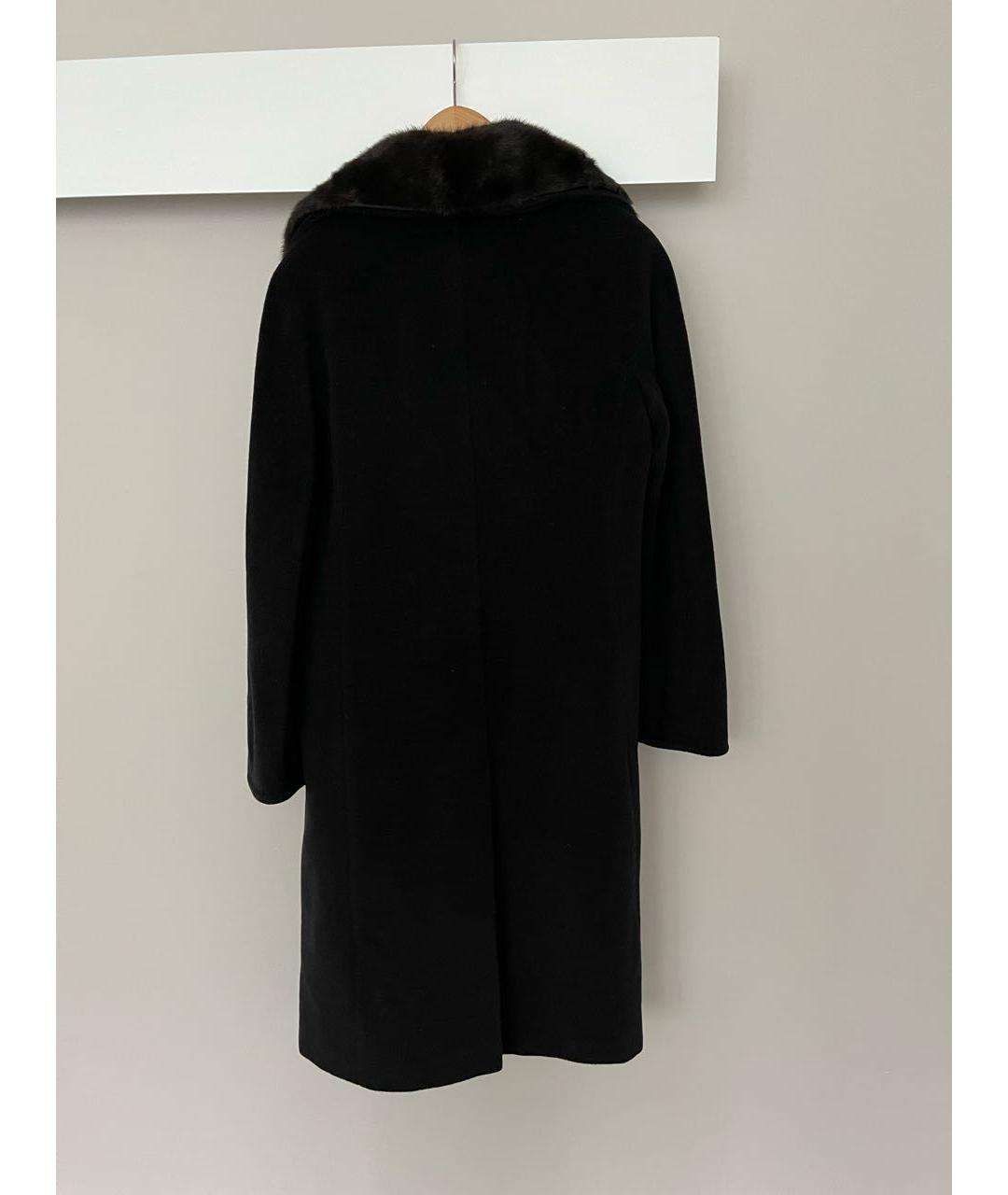 MAX MARA Черное шерстяное пальто, фото 2