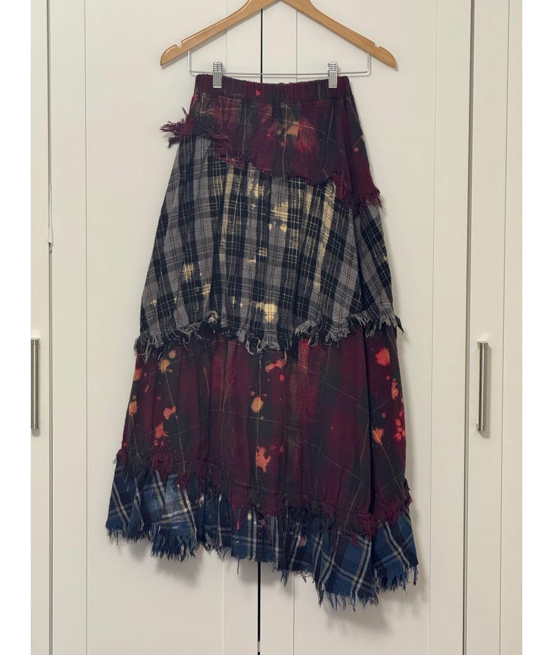 R13 Мульти хлопковая юбка миди, фото 2