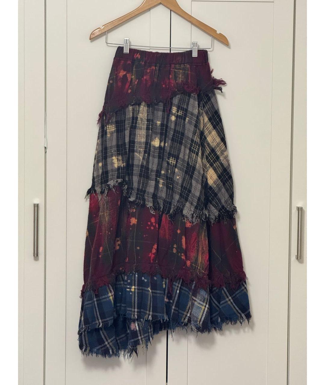 R13 Мульти хлопковая юбка миди, фото 7