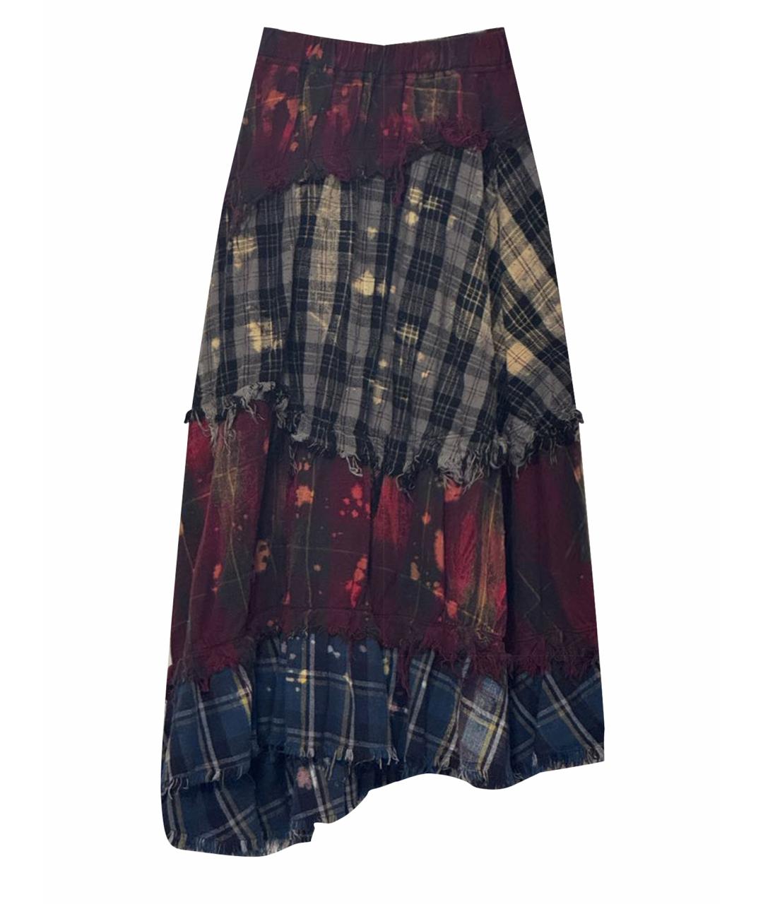 R13 Мульти хлопковая юбка миди, фото 1