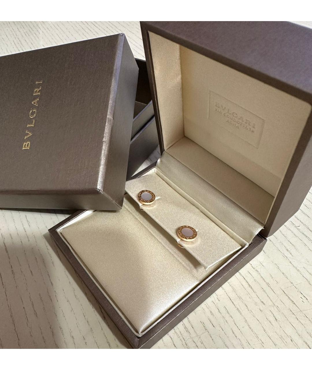 BVLGARI Золотые серьги из розового золота, фото 3