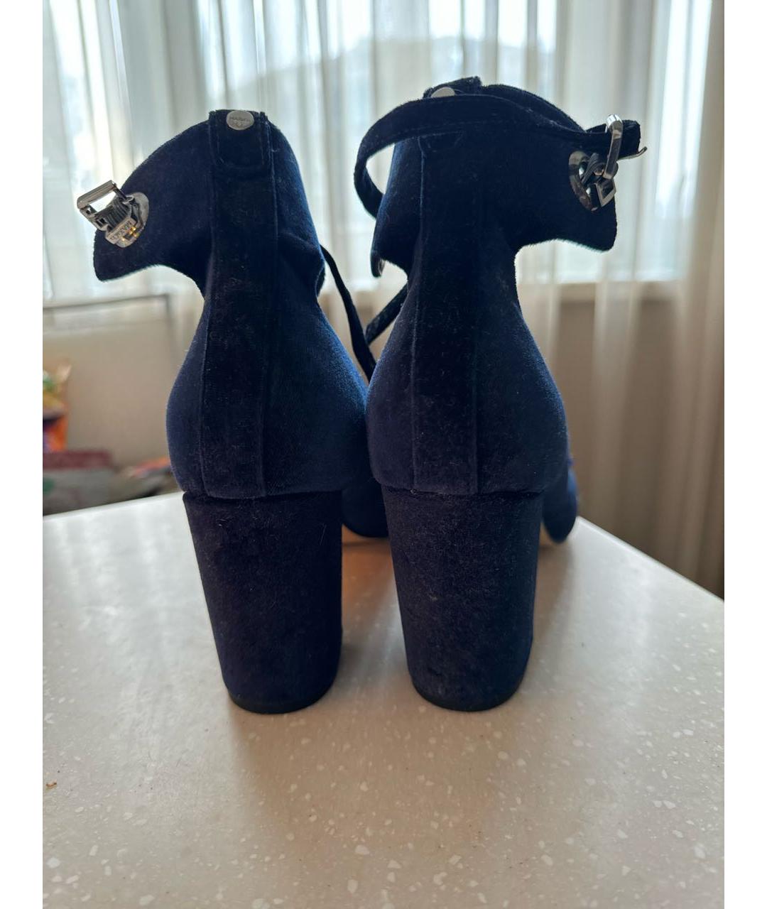 MAX&CO Темно-синие бархатные туфли, фото 4