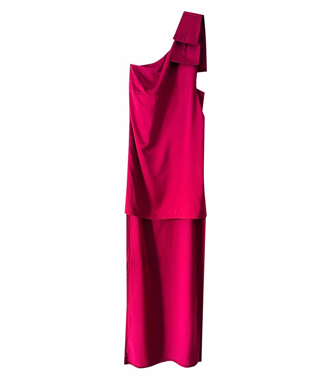 STELLA MCCARTNEY Фуксия вискозное коктейльное платье, фото 1