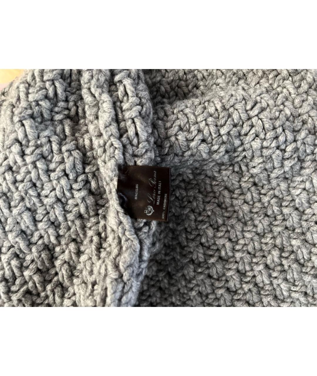 LORO PIANA Серый кожаный джемпер / свитер, фото 5